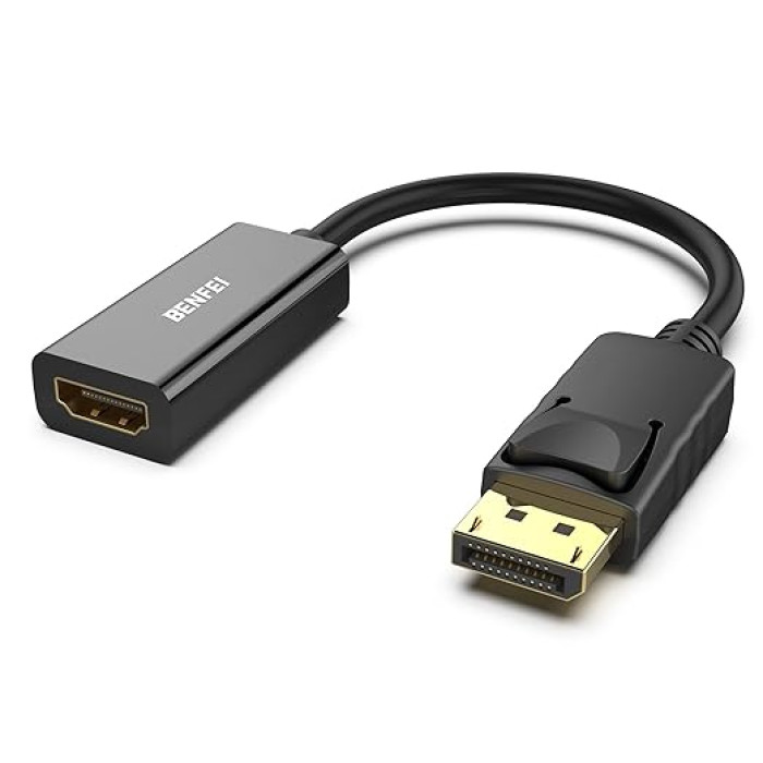 4K DisplayPort to HDMI Adapter - Connects DisplayPort Devices to HDMI Displays